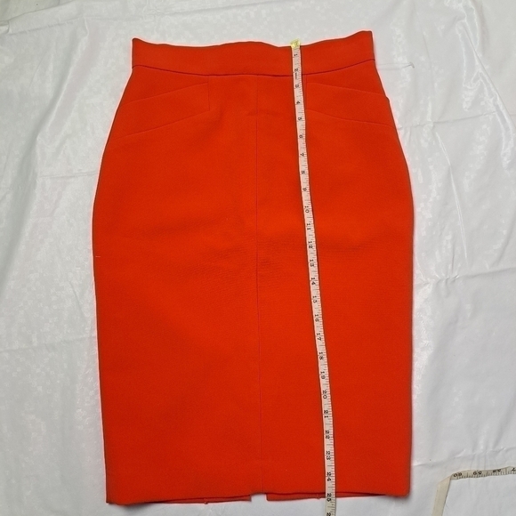 𝅺SANDRA Angelozzi Red Pencil Skirt  Skirt - Picture 9 of 10
